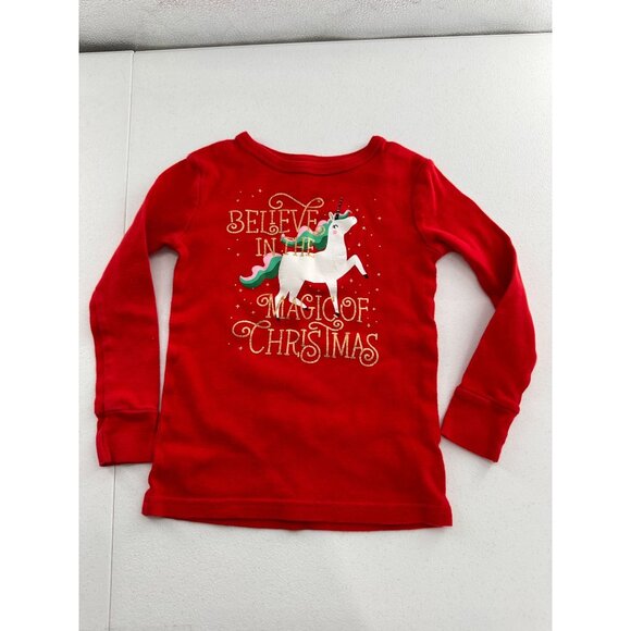 Cat & Jack 3T Unicorn Christmas Pajama Carters 4T Team Santa Holiday Pajama Set - Picture 11 of 15